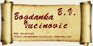 Bogdanka Vučinović vizit kartica